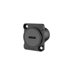 D-Shape USB Typ-C Buchse Chassis Einbaustecker Roxtone RAUCD-B