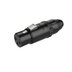 Strapazierfähige, wasserdichte 3-polige XLR-Buchse Roxtone RX3FWP-BG