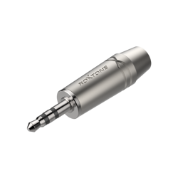 3.5mm Stereo-Stecker, vernickeltes Gehäuse, vernickelte Kontakte Roxtone RMJ3PP-65-NN