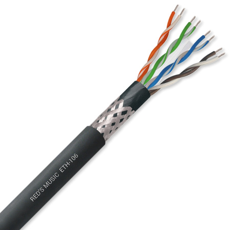 Netzwerkkabel S/UTP Cat 6 250MHz Mobile 4x2x0.18mm² - Kabel auf Spule Red's Music ETH-106 