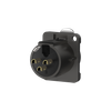 3-polige XLR-Buchse Roxtone RX3FD-BG 