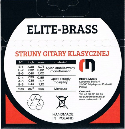 Klassische Gitarrensaiten REDS MUSIC ELITE-BRAS