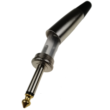 6.3mm Monostecker, vernickeltes Gehäuse, vernickelte Kontakte Roxtone RJ015M