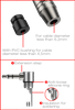 3.5mm Stereo-Stecker, vernickeltes Gehäuse, vernickelte Kontakte Roxtone RMJ3RPX-NN