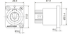 3-polige Power-Out-Steckdose Roxtone RPDO001 