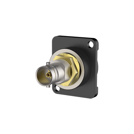 BNC Adapter Durchführungsgehäuse, vernickelt Roxtone RAB75D-B