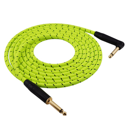 Red's Music Instrumentenkabel - Klinke 6,3mm / Klinke 6,3mm - FOP geflochtenes Kabel - GCF1130TB - 3m