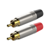 RCA-Stecker Vernickeltes Gehäuse Roxtone P2NG