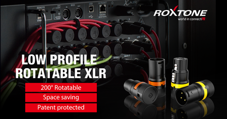 Drehbare XLR-Buchse mit niedrigem Profil Roxtone LX3F