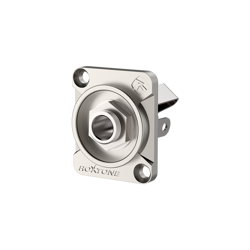Gehäuse 6,3mm Stereoklinke, vernickeltes Gehäuse Roxtone RJ3FD-2