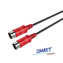 MIDI Kabel DIN 5-polig Stecker auf DIN 5-polig Stecker, 3 m Roxtone SMDC100L3