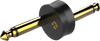 Klinkenadapter 6,3 mm Mono Stecker auf 6,3 mm Mono Stecker, Metall vergoldet Roxtone RA2J2JX