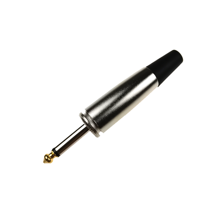 6.3mm Monostecker, vernickeltes Gehäuse, vernickelte Kontakte Roxtone RJ015M