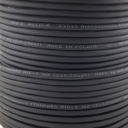 Red's Music MIC-T100 STANDARD Dünnes Mikrofonkabel - (2 x 0,23mm²) - Kabel auf Spule